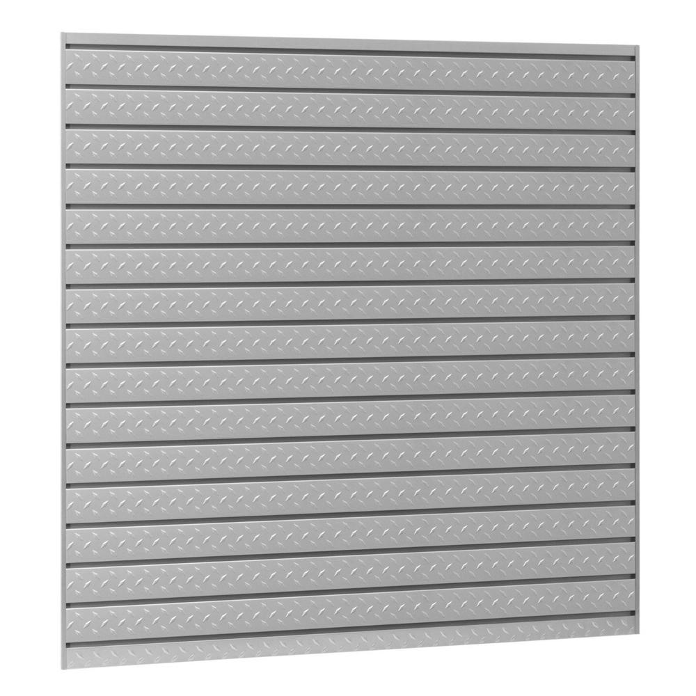 Newage Products Pro 3.0 Series 16 Sq. Ft. Steel Slatwall, Single