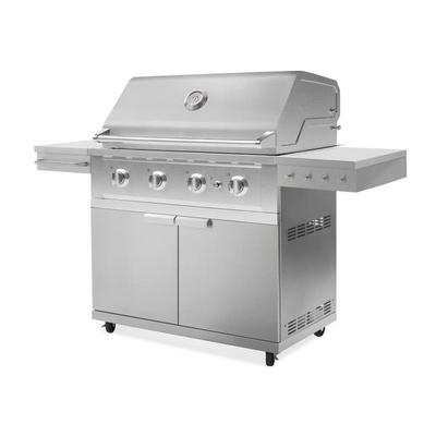 Newage Products Outdoor Kitchen Stainless Steel 2-Piece Grill Cart with Performance Grill, 40 / Liquefied Propane (LP)