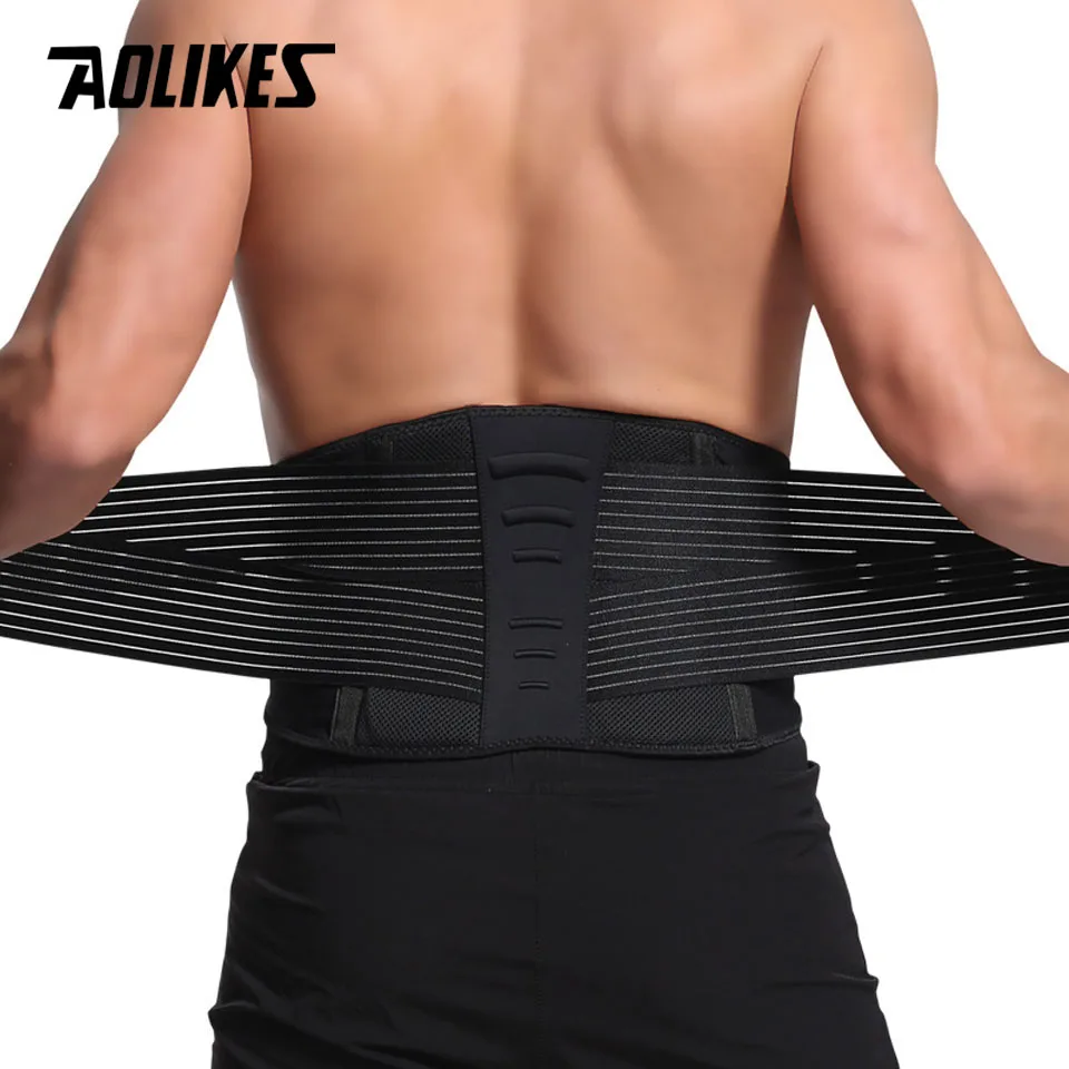 Aolikes Lordos stütze Taille Rücken riemen Kompression federn Unterstützung für Männer Frauen Bodybuilding Fitness Fitness Gürtel Sport gürtel