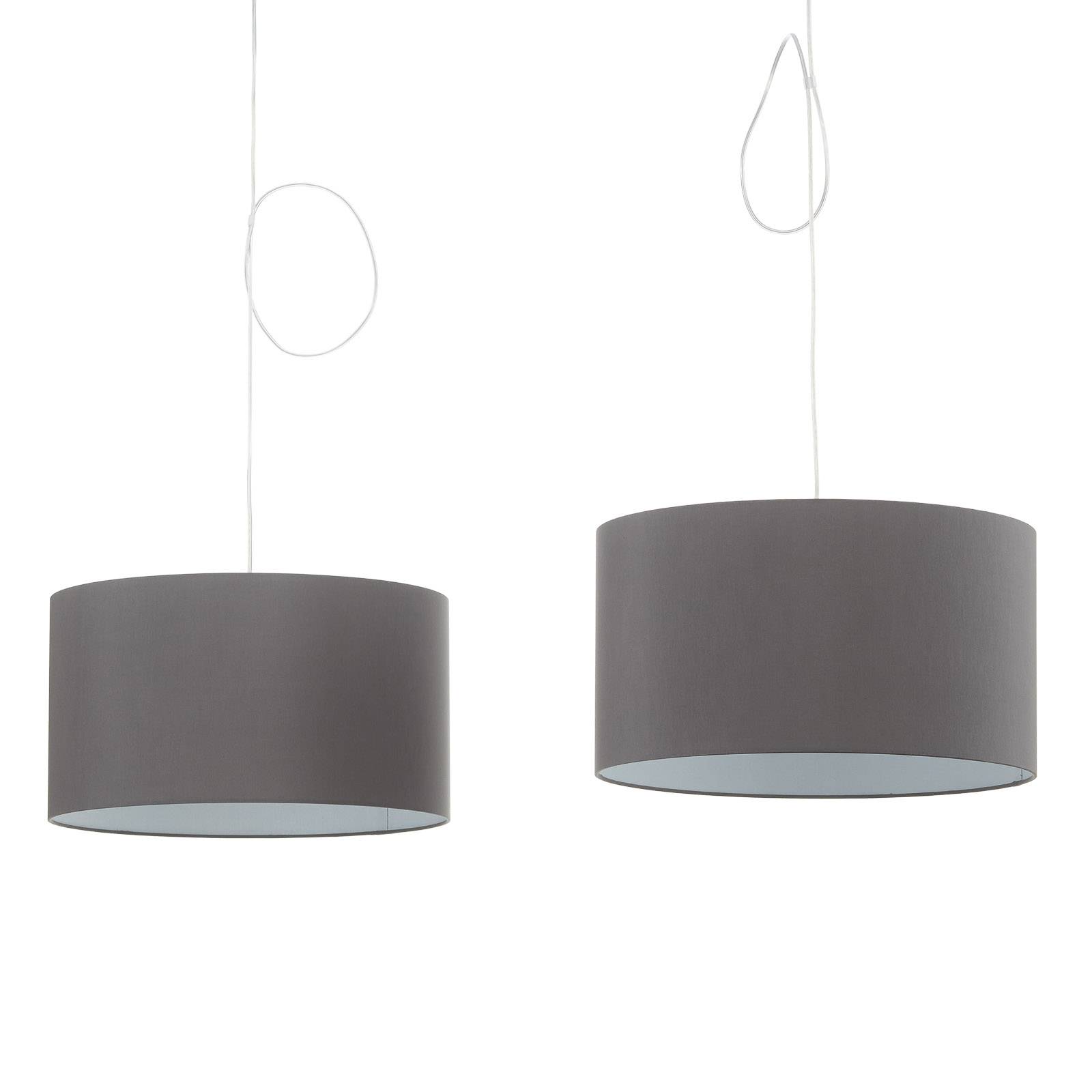 Helestra Hängelampe Certo, dimmbar, schwarz, für Wohn- / Esszimmer, Textil / Stoff / Seide, Modern, Pendelleuchte