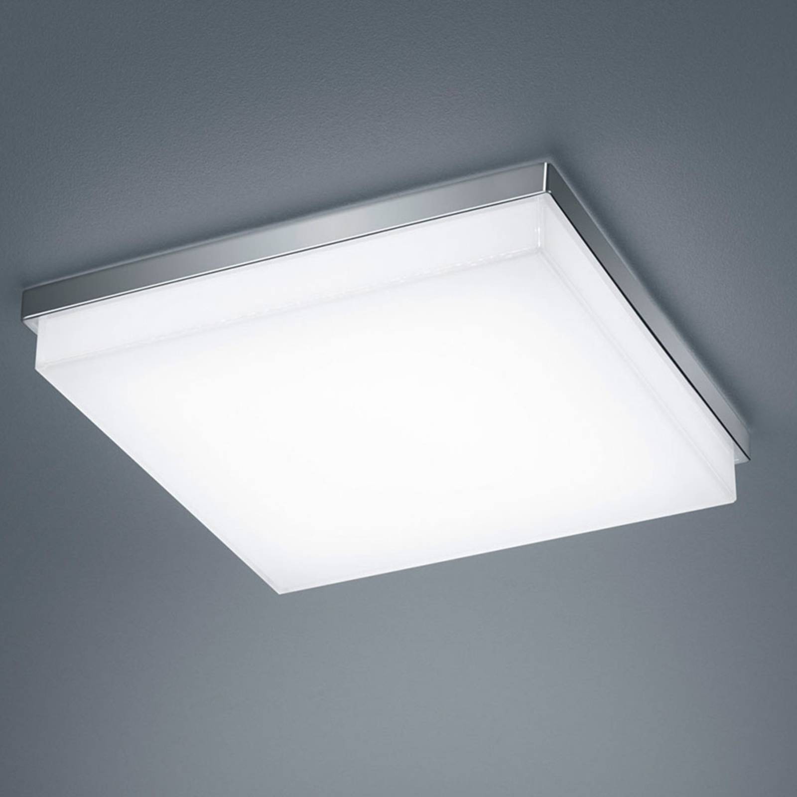 Helestra LED Deckenlampe Cosi, dimmbar, chrom / silber, für Flurbereich, Metall, Modern, LED Deckenleuchte