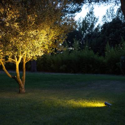 Les Jardins LED-Solar-Strahler Spot Tageslichtsensor, dimmbar Spot,, alu / grau / zink, Kunststoff, Modern, Solarleuchten Image