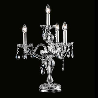 Novaresi Kristall Tischlampe OLDIES, chrom / silber, für Wohn- / Esszimmer, Metall, Modern, Tischlampe Image
