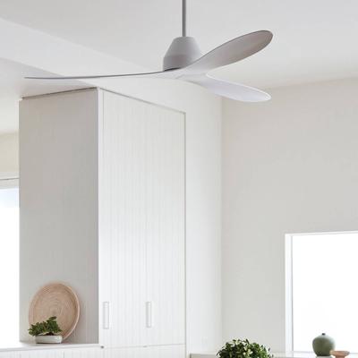 Beacon Lighting Deckenventilator Whitehaven, weiß, DC, leise, 142 cm Whitehaven, weiß / opal, für Wohn- / Esszimmer, Kunststoff, Modern