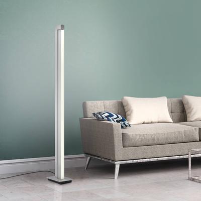 LED-Stehlampe PURE Lines, silber, Fernbedienung, 140 cm Image