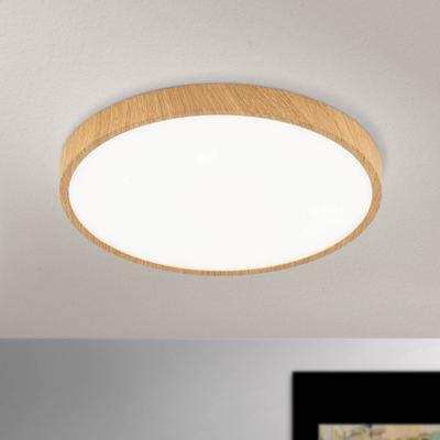 ORION LED Deckenlampe Bully, Holz hell, für Wohn- / Esszimmer, Aluminium, LED Deckenleuchte Image