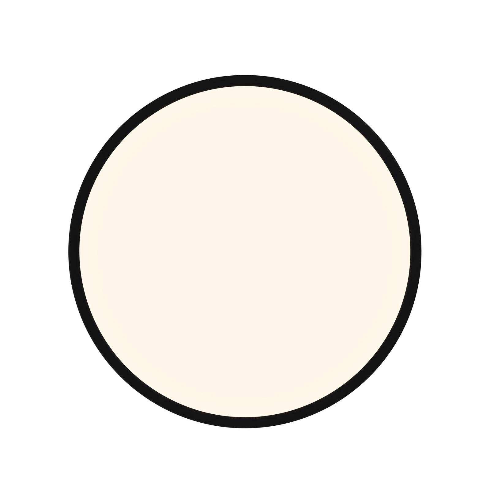 Nordlux Smart Home Deckenlampe Oja Smart, dimmbar, schwarz, für Küche, Kunststoff, Smart Home Deckenlampe