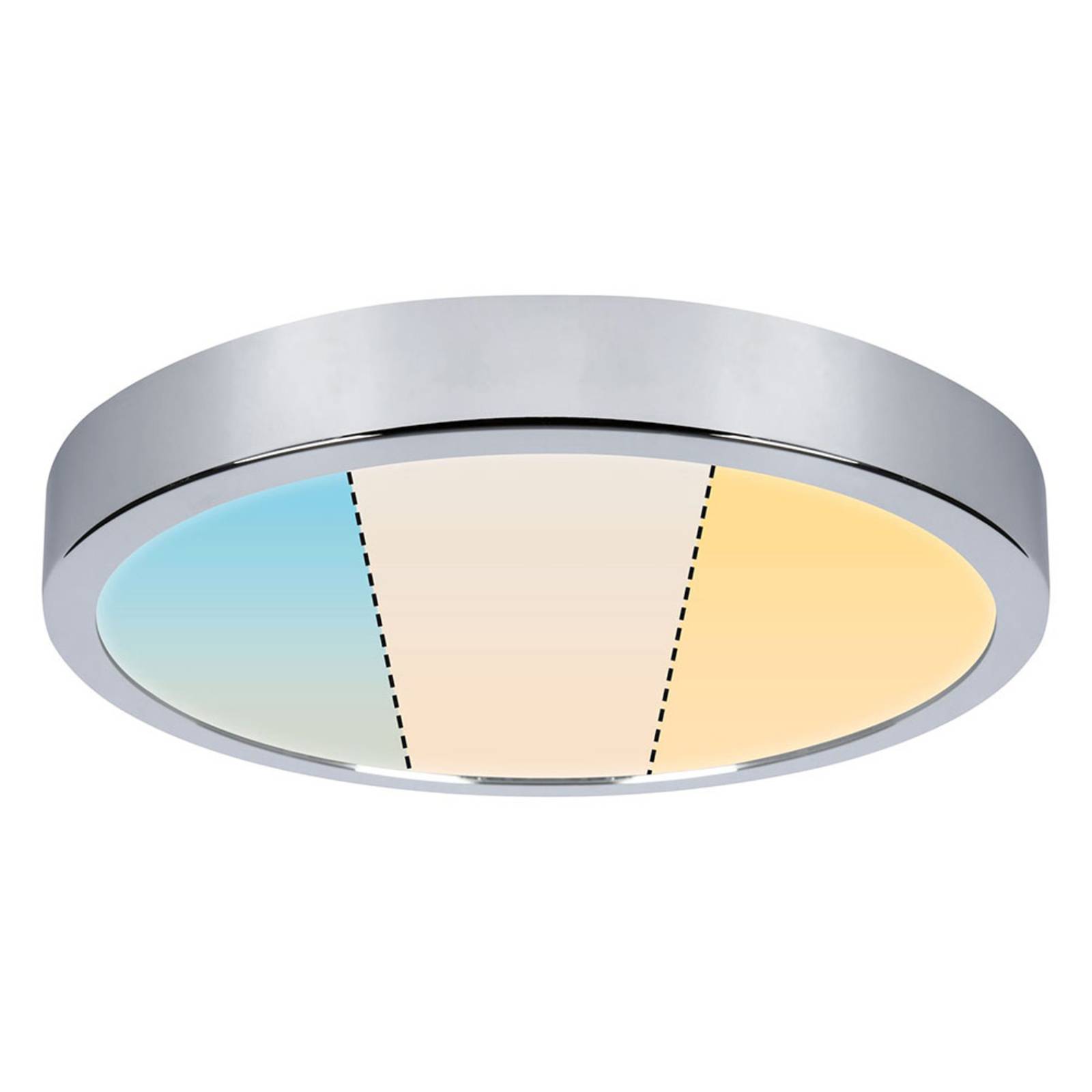 Paulmann LED Deckenlampe Aviar, chrom / silber, für Badezimmer, Kunststoff, Modern, LED Deckenleuchte