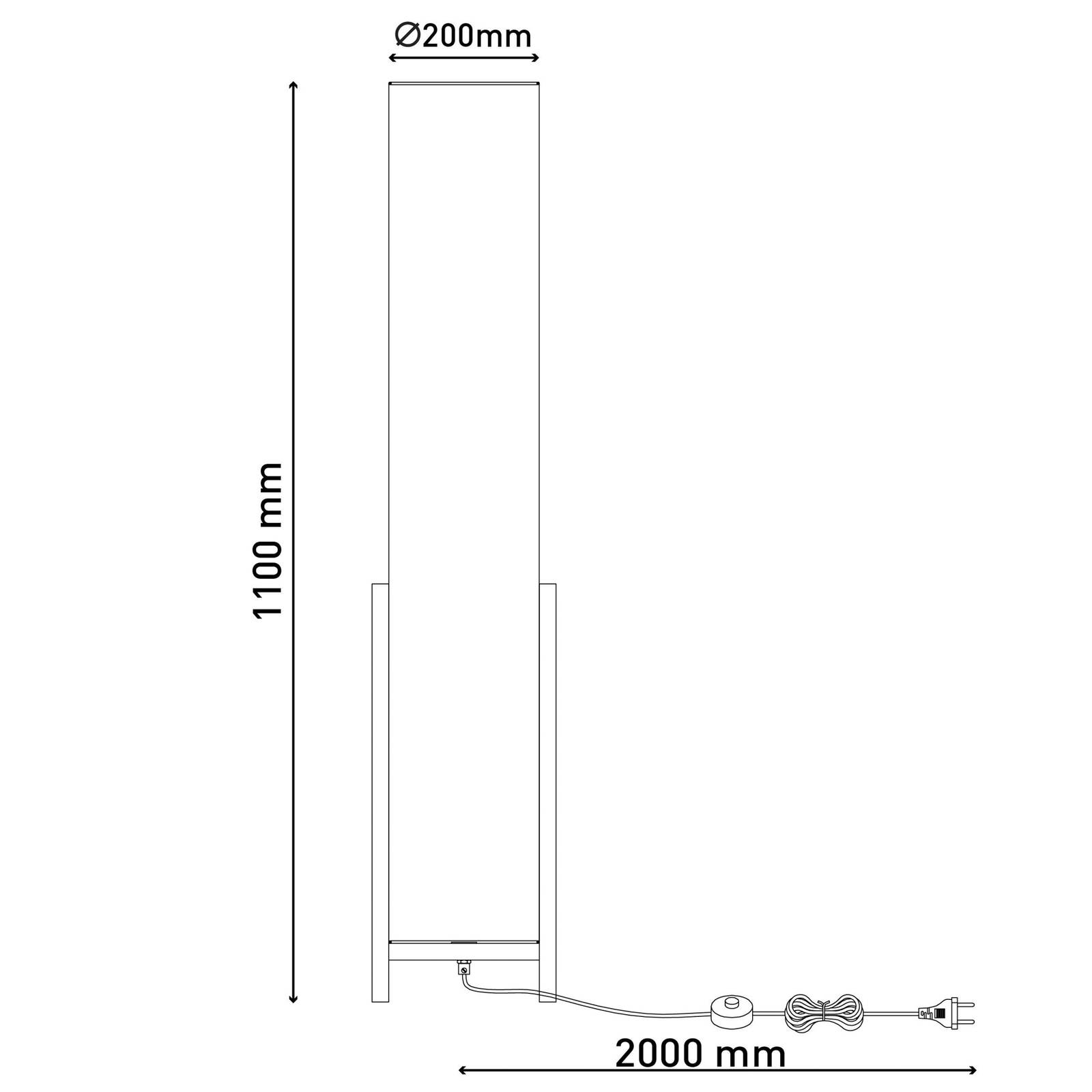 Näve Stehlampe Matilda, Holz hell, für Wohn- / Esszimmer, Holz, Stehlampe