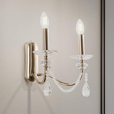 Wandlampe Adone Lucea, dimmbar, messing / gold, für Wohn- / Esszimmer, Metall, Wandleuchte, Wandlampe Innen Image