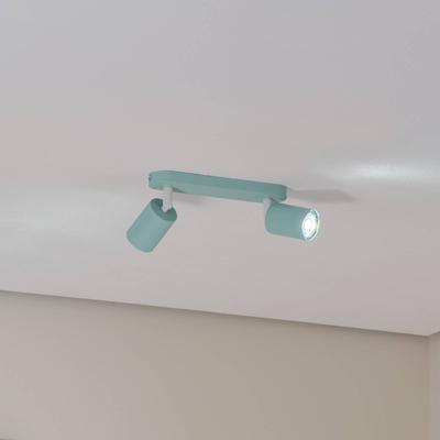 Deckenstrahler Livia, mintgrün, 35 cm, 2-flg., Metall, GU10 Livia TK Lighting, dimmbar, grün, für Kinderzimmer, Metall, Strahler Image
