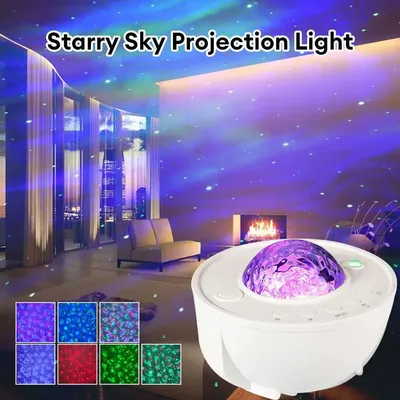 LED Galaxy Projector Starry Sky Star Bluetooth Music Night Light Remote UK