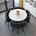 Set tavolo da pranzo Semplice e casual Reception Ufficio Tavolo rotondo Set da soggiorno Set di lusso 4 sedie Mobili da pranzo Mesas
