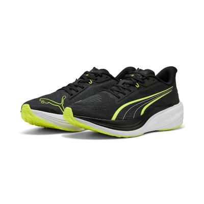 Laufschuh PUMA "DARTER PRO", Gr. 46, puma schwarz, gelb alert, puma weiß, Textil, sportlich, Schuhe Image