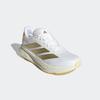 Laufschuh ADIDAS PERFORMANCE "DURAMO SL 2", Gr. 43, cloud weiß, gold metallic, orange tint, Textil, Synthetik, sportlich, Schuhe