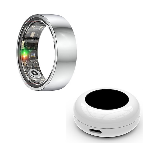 Neuer Smart Ring Herzfrequenz Schlafüberwachung Bewegung Schrittzählung Fernpflege Valentinstagsgeschenk Image