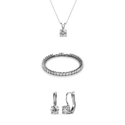 Runde Venus-Sets - Silber und Kristall Image