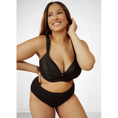Plus Size Smoothing Plunge Butterfly Bra