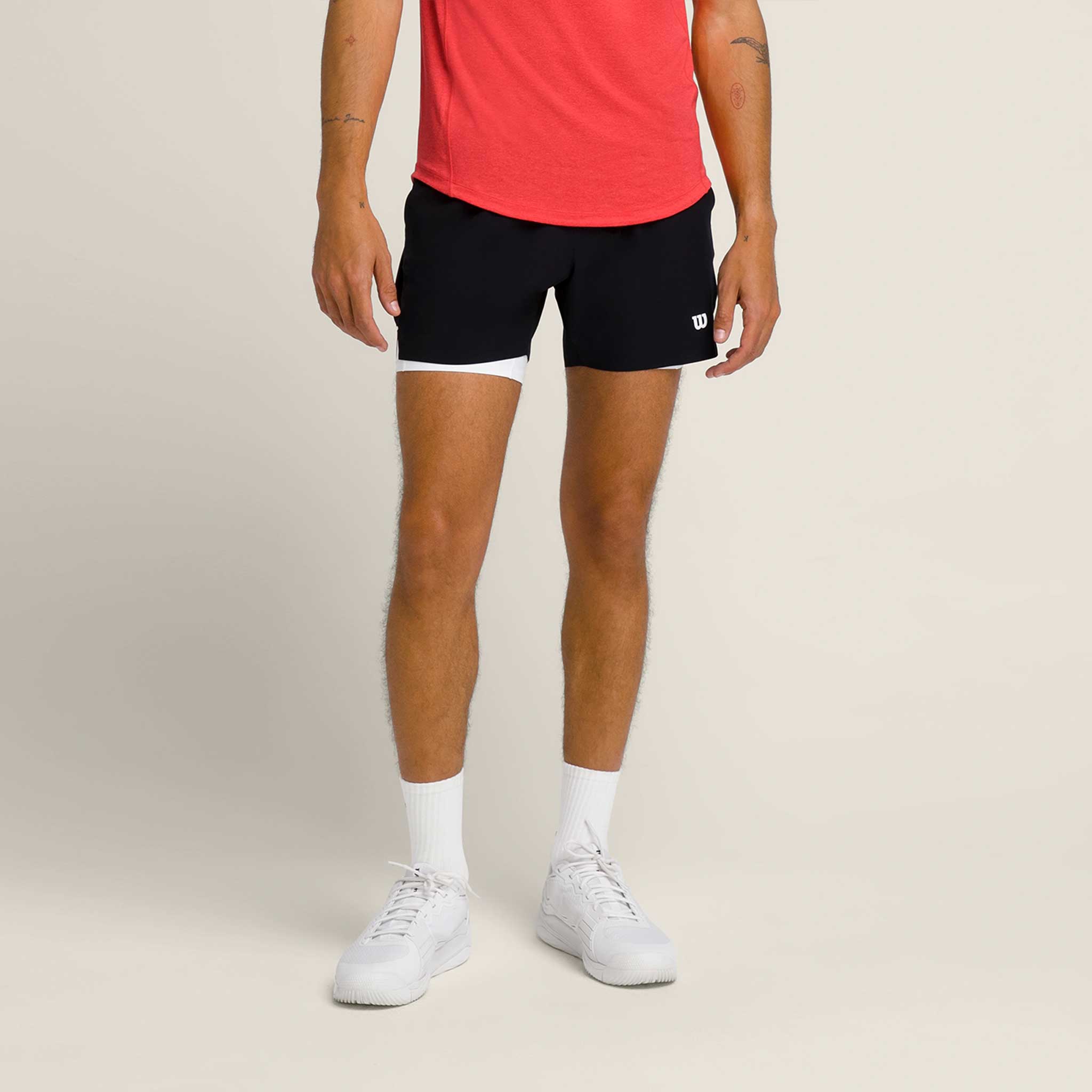 Wilson Tournament Short v2 5" Unlined Men's Tennis Apparel Black