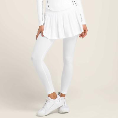 Wilson Midtown Skirt Tight Women's Tennis Apparel Bright White
