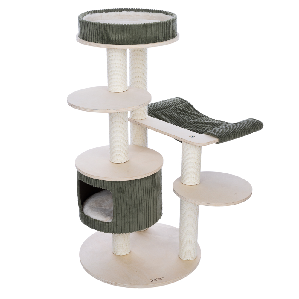 Modern Living Kratzbaum Helsinki M 58x58x112cm, Grün Katze