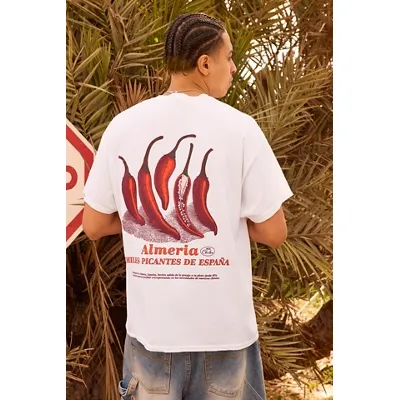 UO White Chilli Almeria T-Shirt - White L at Urban Outfitters
