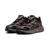 Sneaker PUMA "MORPHIC ATHLETIC", Gr. 44, puma schwarz, puma aged silber, glowing rot, Textil, unifarben, sportlich, Schuhe