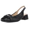 Slingpumps ARA "GRAZ", Damen, Gr. 6,5, schwarz, Glattleder, unifarben, elegant, Schuhe, Sling Pumps, Festtagssschuh mit Blockabsatz, H-Weite, Topseller