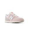 Sneaker NEW BALANCE "574", Gr. 37, rosa (shell pink), Leder, Synthetik, sportlich, Schuhe