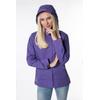 Outdoorjacke DEPROC ACTIVE "CAMBRIDGE WOMEN", Damen, Gr. 44 (L), lila, 100% Polyester, sportlich, Langarm mit Gummizug,mit verstellbarem Klettverschluss, Jacken, auch in Großen Größen erhältlich