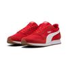 Sneaker PUMA "ST MILER", Gr. 42, for all time rot, puma weiß, gum, Textil, sportlich, Schuhe