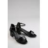 Sandalette ANISTON SHOES, Damen, Gr. 39, schwarz, Lederimitat, elegant, Schuhe, Riemchensandale, Festtagsschuh, Sommerschuh in Weite G