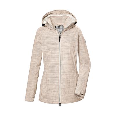 Funktionsjacke "GS 67 WMN JCKT", Damen, Gr. 36, braun, Oberstoff: 100% Polyester, Futter: 100% Polyester (recycelt), G.I.G.A. DX BY KILLTEC, sportlich, Jacken, Gestreifte Damen Outdoorjacke, wasserabweisend, 2-Wege-Reißverschluss Image