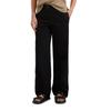 Chinohose MARC O'POLO "aus Baumwolle-Leinen-Mix", Damen, Gr. 40, Normalgrößen, schwarz, Obermaterial: 88% Baumwolle, 12% Leinen, unifarben, casual, weit normal, Hosen