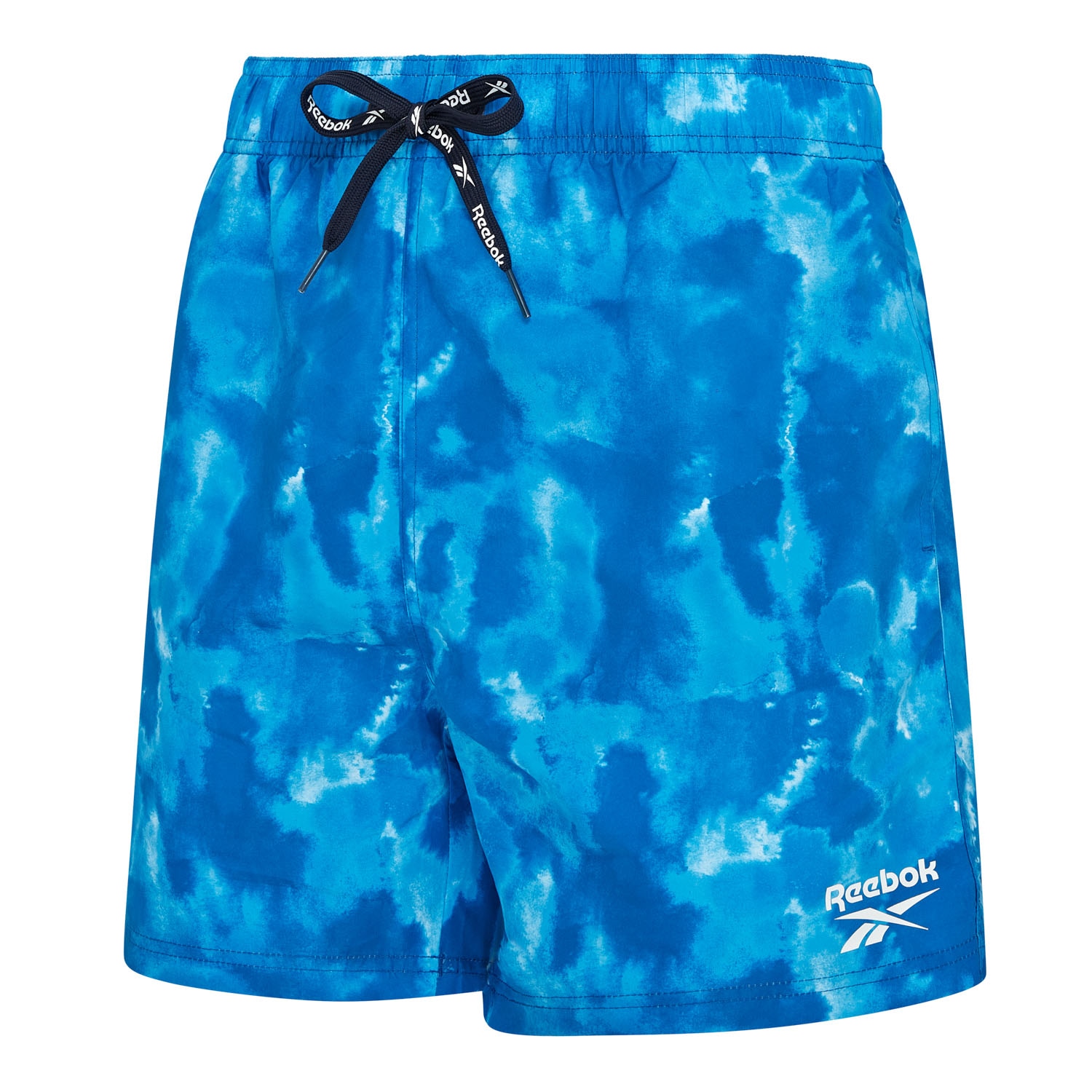 Badeshorts REEBOK "Milan", Herren, Gr. XL, N-Gr, blau, Microfaser, Polyester, unifarben, Sportlich, Badehosen, mit Kordeln Image