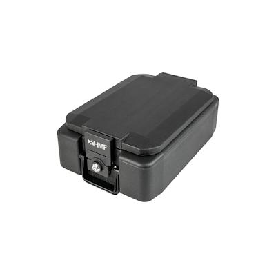 HMF 250442 Feuerfeste Geldkassette abschließbar, DIN A4, 41 x 28 x 15,5 cm, Schwarz Image