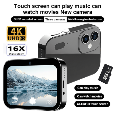 TEMU Marvue 4k Ultra Hd Mini Digital Camera With Touch Screen, , 64mp, 16x , Manual & , Oled Full Touchscreen, Usb Rechargeable, â€“ Perfect Gift For Photography Enthusiasts, Best For Christmas