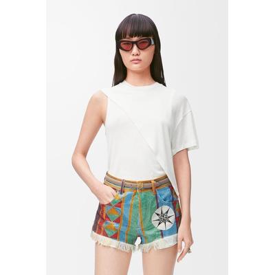 Luxury Anagram Belt In Pebble Grain Calfskin - White - Loewe Belts