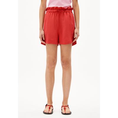 VAANNA LINO | Shorts aus Leinen-Mix - rot (S) Image