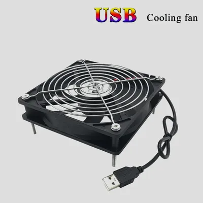 12/8cm 12V USB Powered Computer PC Case Fan For Receiver DVR Xbox TV Box Router Silent Chassis Cooler