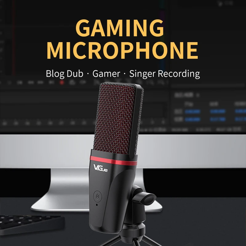 Vegue NEUE VM30 USB Kondensator Gaming Mikrofon Computer Professionelle Mikrofon Für PC PS4 PS5 Mac Telefon Aufnahme Streaming Podcasting