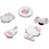 5 Stück/Set Jibbitz süßes Hello Kitty Schuh-Charms-Set für Clogs, Metall, abnehmbar, mit Schuhdekoration für Clogs und Sandalen, Party-Geschenk