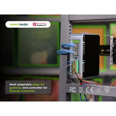 Raspberry Pi CM4 IoT Gateway & ReComputer R1125-10 / R1035-10CM4 Powered, AI Capable, 4GB RAM, 32GB Image