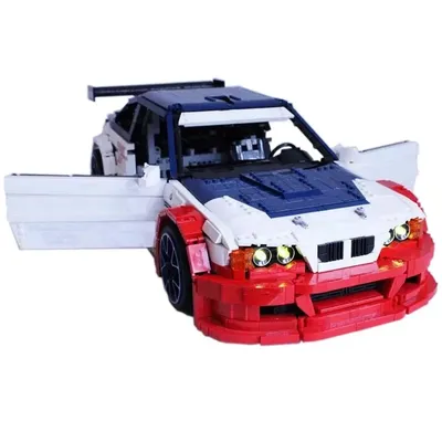 Der neue MOC- 142015 M3 MOC- 146520 E46 GTR Most Wanted Sports Car-RC 5178 Stück Rennsteine im Image