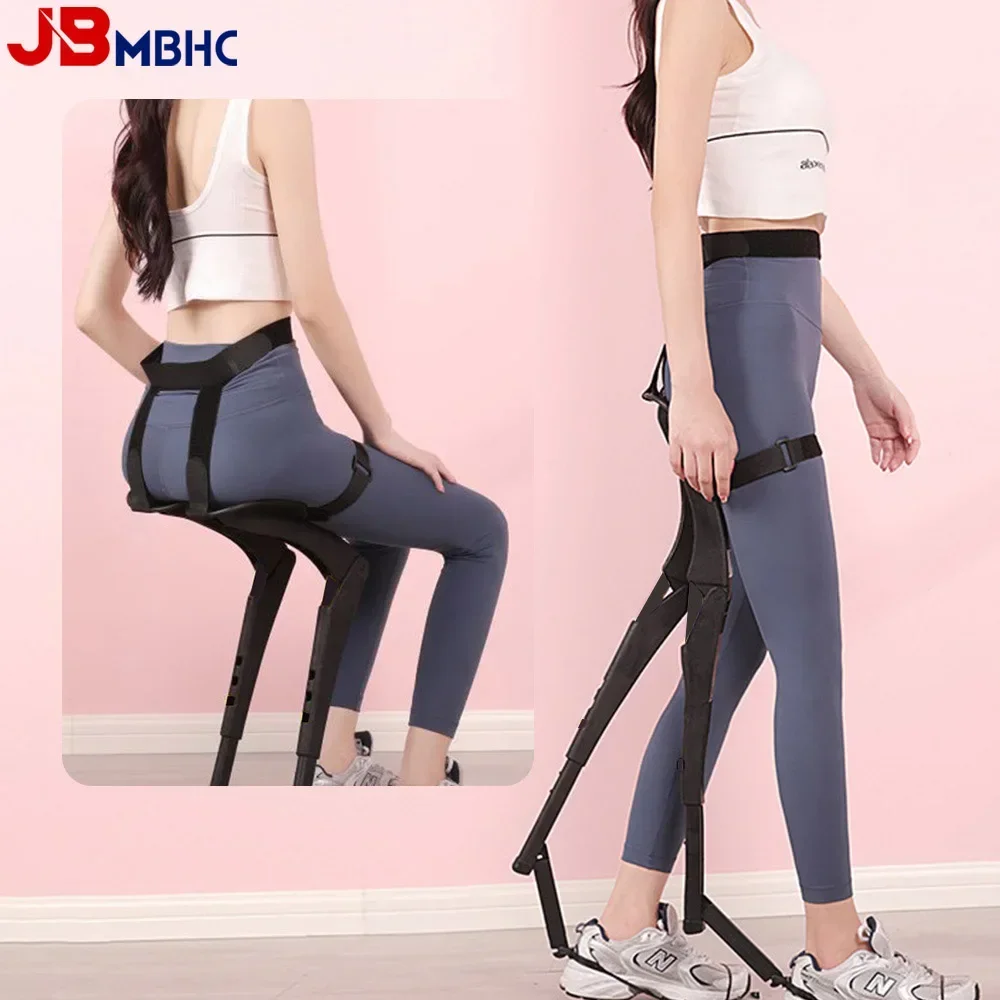 Exoskelett Tragbarer, leichter Klappstuhl, verstellbarer Tragestuhl, Angeln, Klapphocker, Outdoor-Reisen, multifunktionaler Sitz