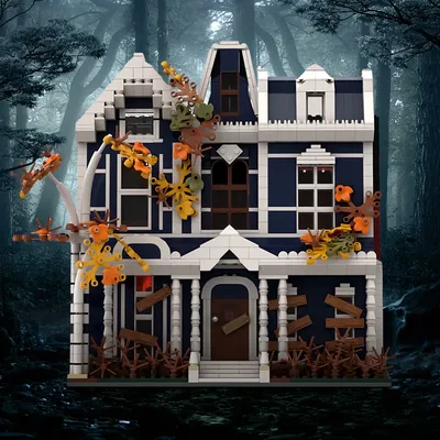 Gobricks MOC Victor Creel Haus Bausteine Amerikanischen Horror TV Serie Seltsame Haus Architektur Ziegel Modell Spielzeug Kinder Geschenk Image