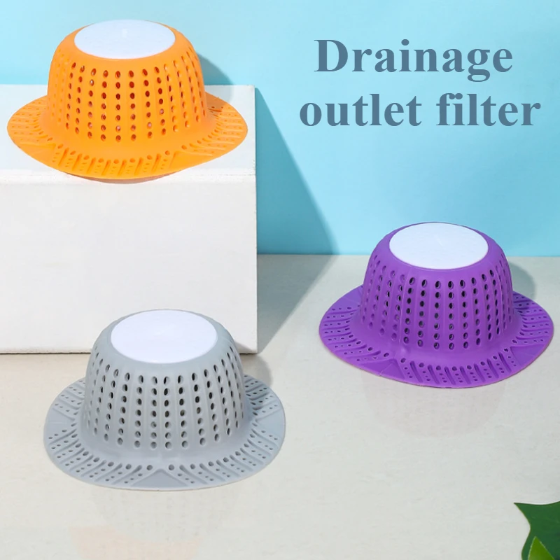 Neuer Badewannen-Abfluss-Haarfänger, zusammenklappbarer Abflussschutz für Pop-Up- und reguläre Abflüsse der Dusche, Badewanne, Badewanne, Waschbecken