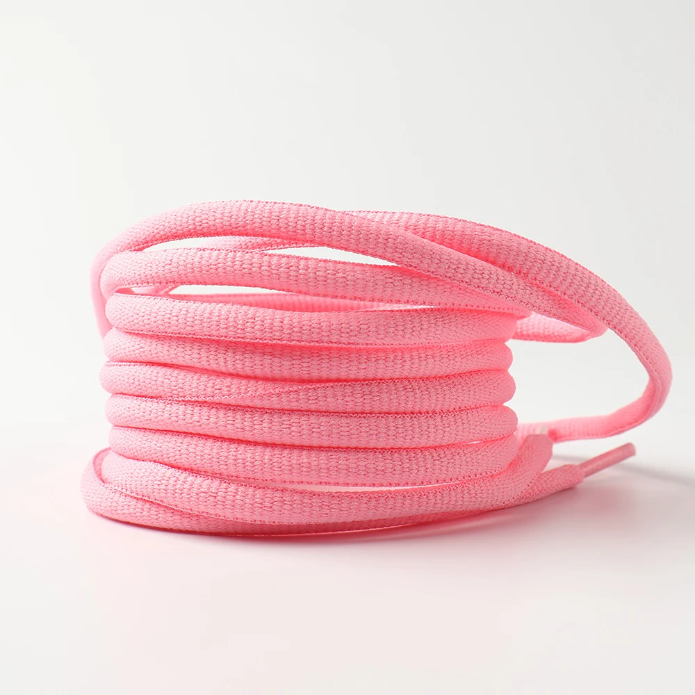 2025Neue 120/140 cm flache halbrunde Schnürsenkel in Rosa und Lila für Turnschuhe, Schnürsenkel für Herren- und Damen-Nike-Schuhe für Mädchen Image