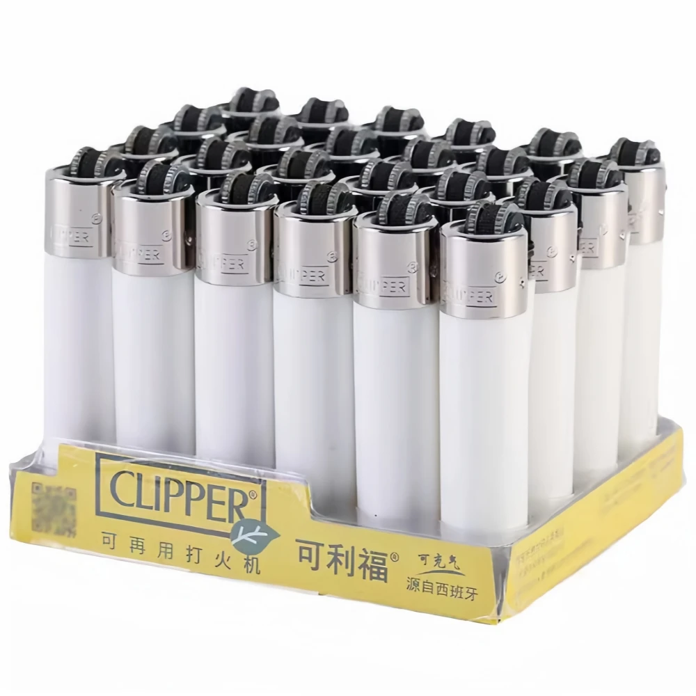 CLIPPER Original Schleifscheibe Butan Gas Feuerzeug Offene Flamme Zünder Rauchen Zubehör Zündung männer Gadgets Box Großhandel Image