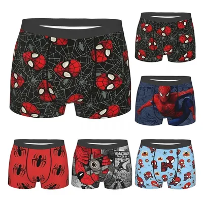 Spider-Man-Comic schöne coole Boxer Gag Geschenk für Männer Unterwäsche Cartoon Anime Quilt Unterhosen ultra weiche Boxer Slips Merch Image